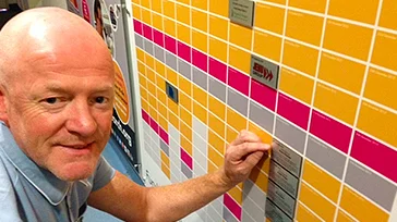 Lyndon adds to the "Wall of Hope"