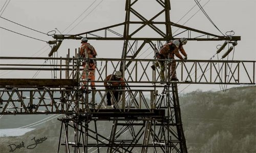 Overhead line protection scaffolds - Power Transmission