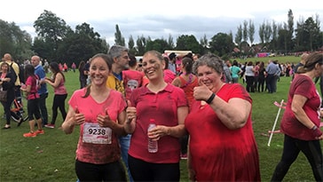 Lyndon "Finance Fillies" on Pretty Muddy Fun Raiser