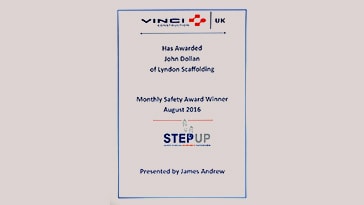 VINCI Construction Safety Award